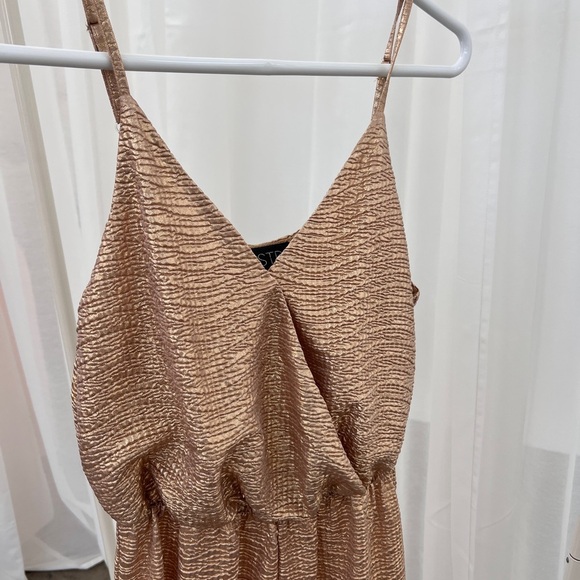 Shimmering Gold Jumpsuit - Picture 3 of 8